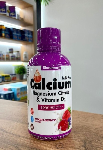 Bluebonnet Nutrition Calcium Magnesium Vitamin D3 Berry Juice - 16 fl oz
