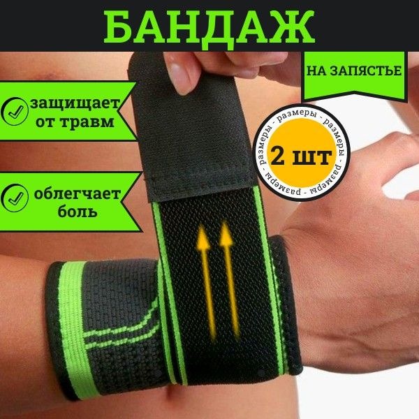 Wrist Brace & Support, 2-Pack: Adjustable & Universal