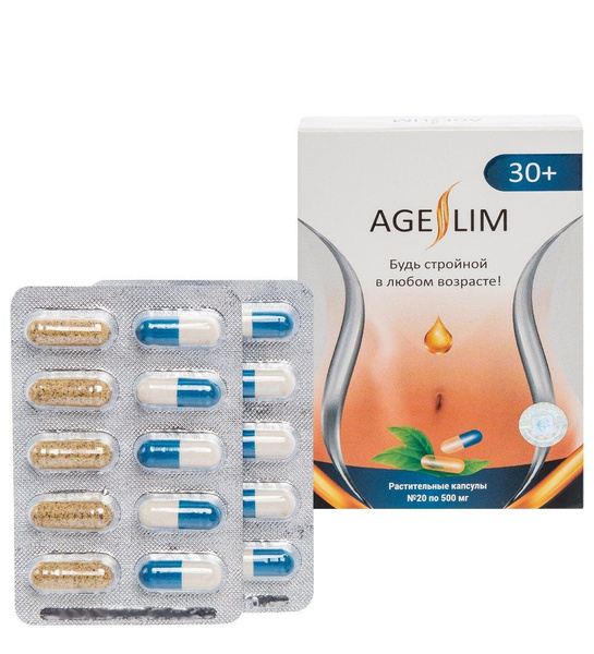 AgeSlim 30+ Capsules (20 x 0.5g)