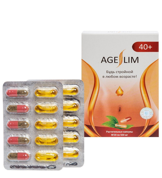 AgeSlim 40+ Capsules (20 x 0.5g)