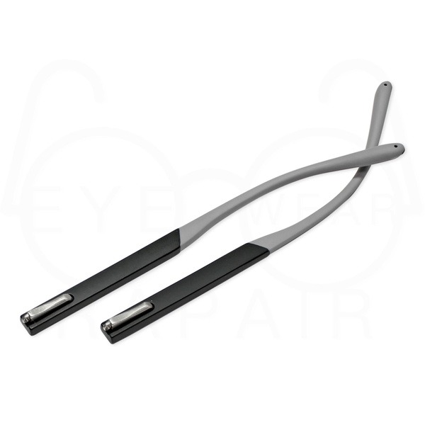 Flexible TR-90 Plastic Earhooks - Black/Gray - 7.2x1.0x137mm