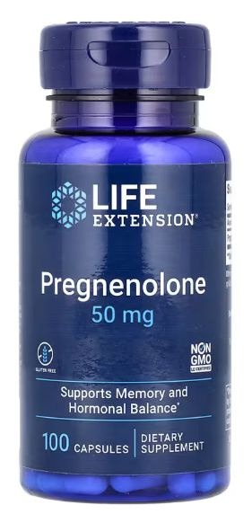 Pregnenolone 50mg (100 Capsules): Boost Energy, Endurance & Mood