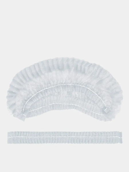 White Spunbond Clip Caps (100 Pack)