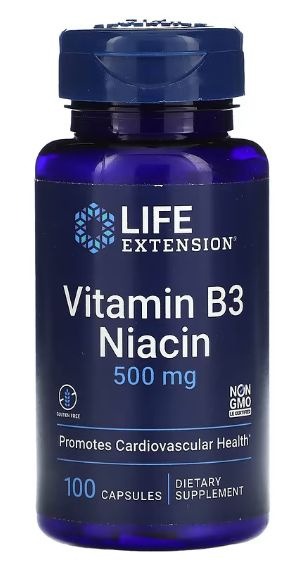 Niacin 500mg (100 Capsules): Lower Cholesterol & Improve Heart Health