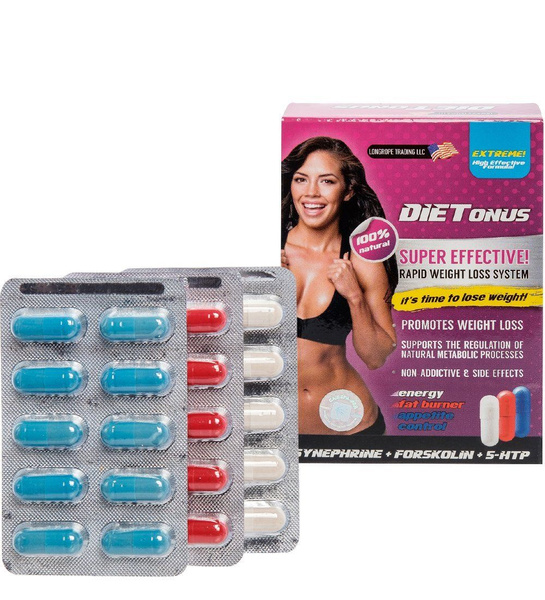 DIETonus Capsules: 30 x 0.5g Weight Loss Supplement