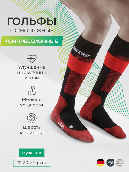CEP Compression Socks - Red, 0 Compression, 1 Pair