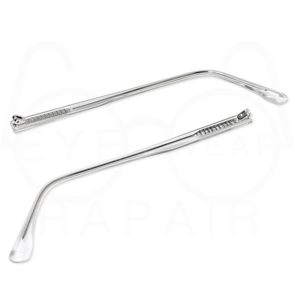 Clear Plastic Bent Ear Hooks with Double Loop (6.0x1.45x135mm)
