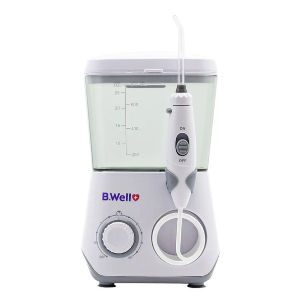 Oral Irrigator: 0.8L Reservoir, 8 Jets, White