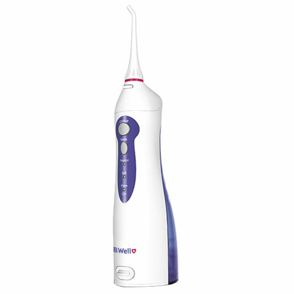 Portable Oral Irrigator: 0.15L Tank, 2 Nozzles, White