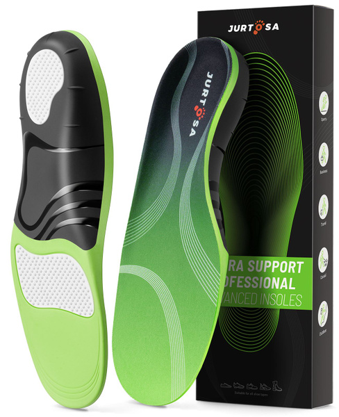 Shock-Absorbing Orthotic Insoles for Shoes & Sneakers