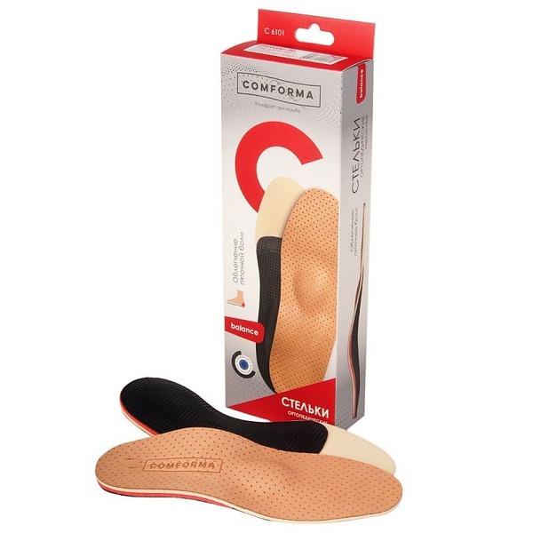 Comforma BALANCE SLOT 6101 Orthotic Insoles for Heel Spurs (Size 40)