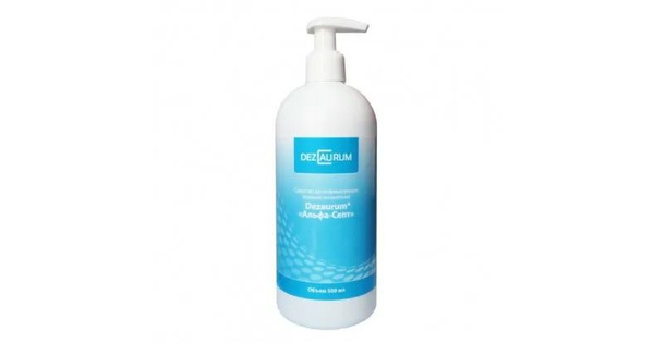 Alpha-Sept Hand Sanitizer - 0.5L Bottle with Dispenser