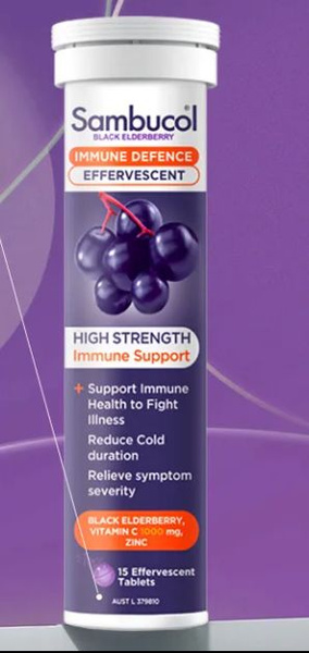 Sambucol Effervescent Tablets: 15-Tablet Pack