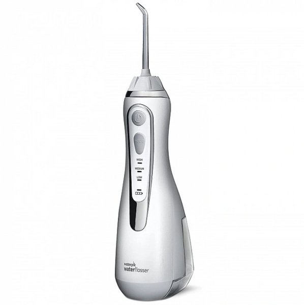 Waterpik WP-560EU Portable Water Flosser: 180ml, 4 Tips, White