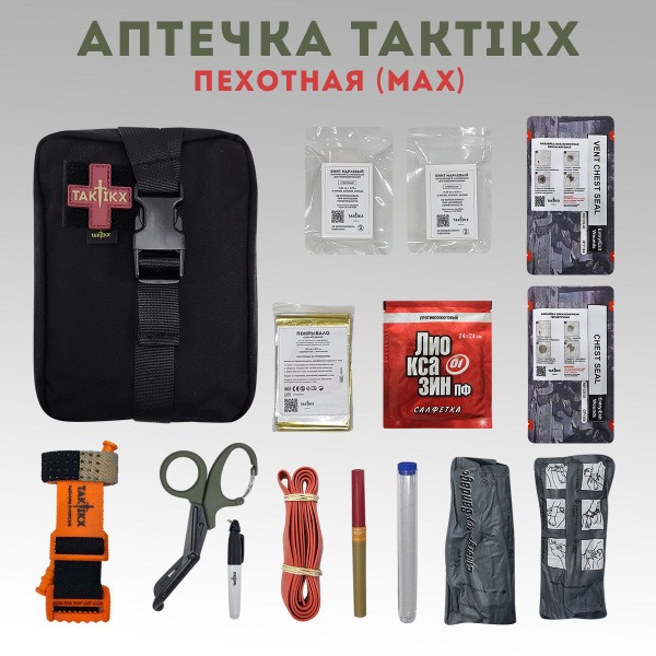Complete Tactical Medical Kit, Black