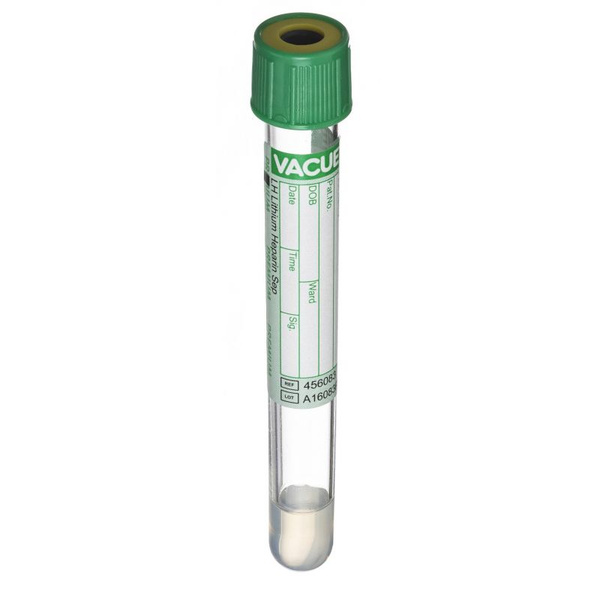 Vacuette 456083 Lithium Heparin Tubes with Gel (5ml, 50/Pack)