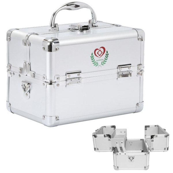 Large Capacity Medical Organizer: Secure & Portable Home Medicine Storage Container