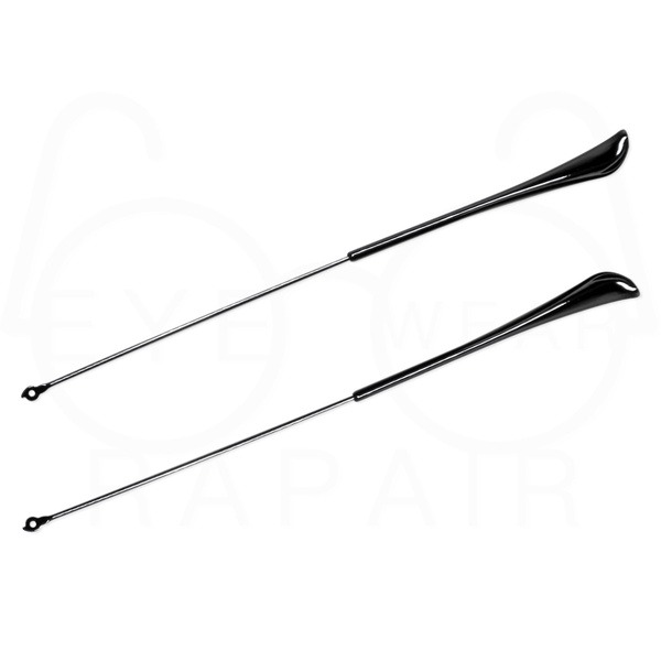 Ray-Ban Eyeglass Metal Ear Hooks (3.3x1.0x146mm), Dark Gray