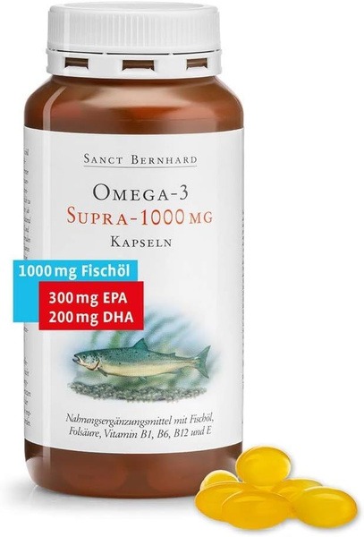 Omega-3 Supra 1000mg: Saint Bernard Fish Oil Supplement