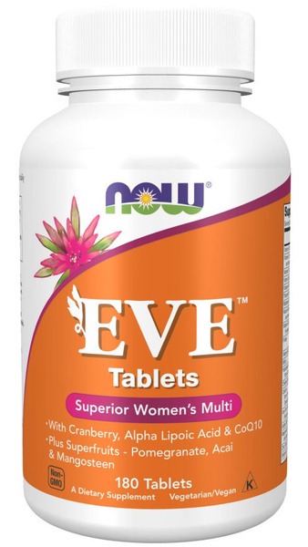 NOW Foods Eve Vitamin Complex for Women, 180 Tablets