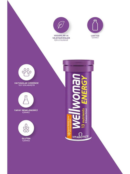 Vitabiotics Wellwoman Energy Effervescent Tablets (10 Pack)