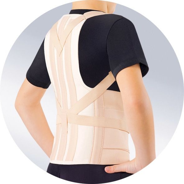Kids' Thoracolumbosacral Support Brace (Orto KGK-110, Size S, Beige)