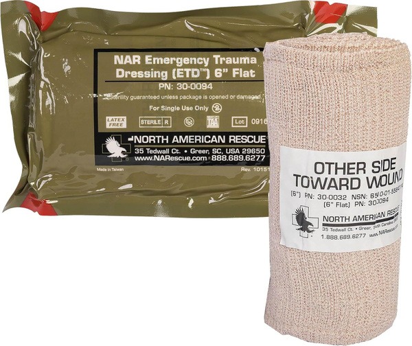 NAR ETD 6" Flat Bandage (PPE, IPE) - USA Made
