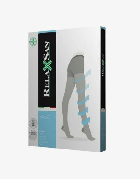 Relaxsan Black Compression Stockings, Class 1