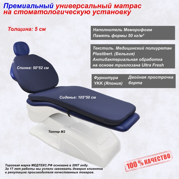MEDTEX Dental Mattress, 50x155cm