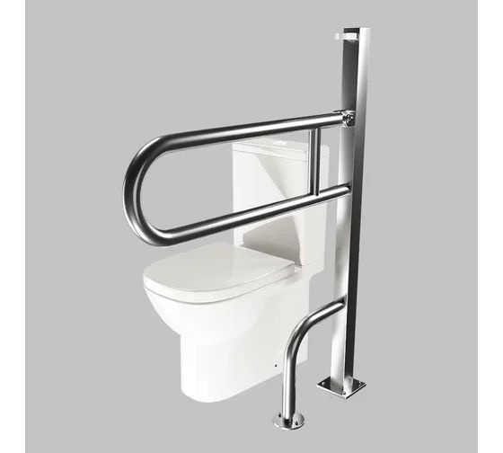 Dominant Wall-Mounted Toilet Grab Bar (AISI 304 Stainless Steel)
