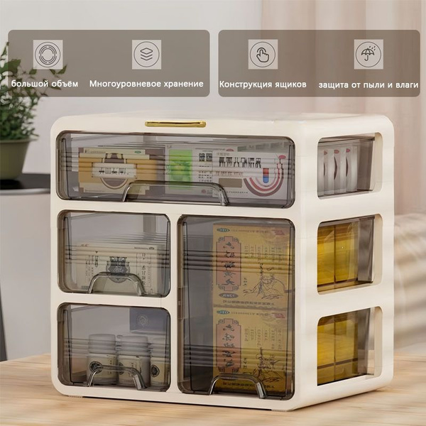 Large Medicine Organizer & Storage Container: Home First-Aid Kit