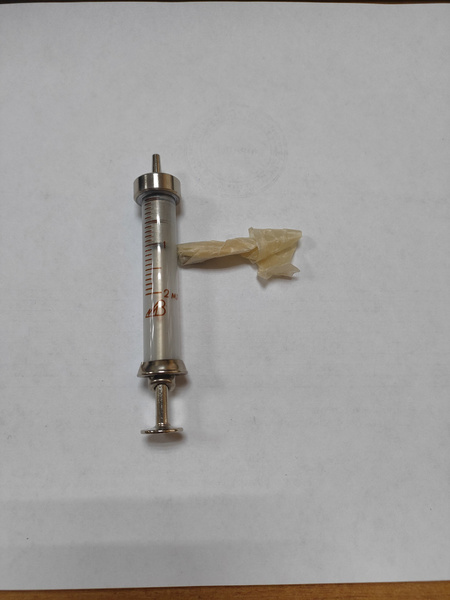 Vintage 2ml USSR Glass Syringe