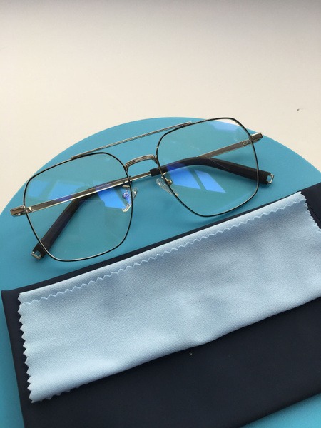 Men's Square Metal Wayfarer Eyeglass Frames 5256
