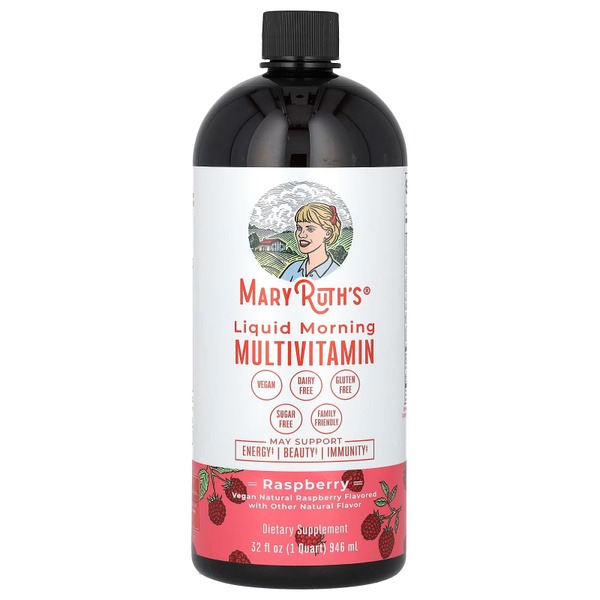 Mary Ruth's Organic Vegan Raspberry Liquid Multivitamin (946ml)