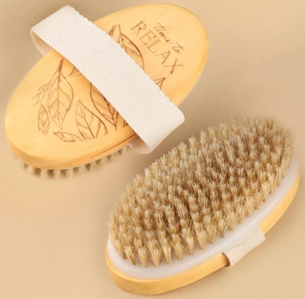 Dry Brushing Massage Brush (12x7cm)