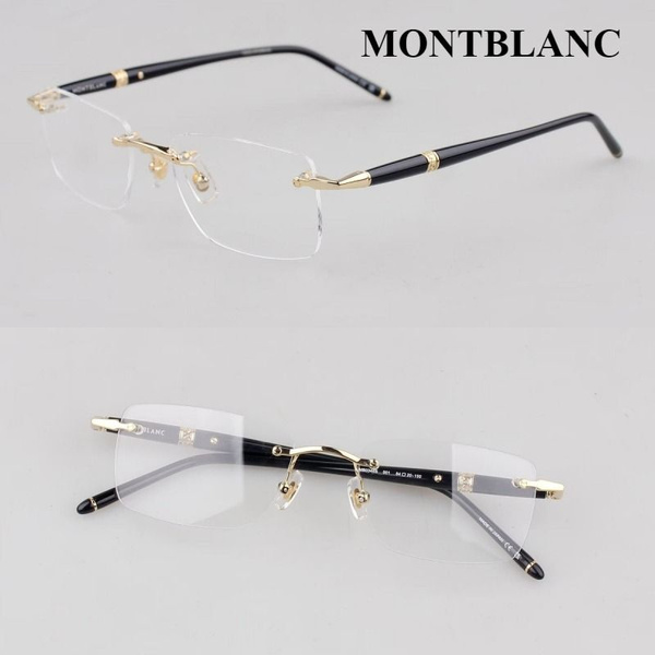 Montblanc MB0344 Rimless Eyeglass Frames for Myopia