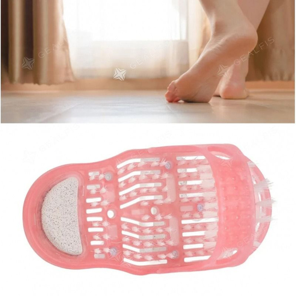 Foot Massage Brush with Suction Cup: Shiatsu Slippers