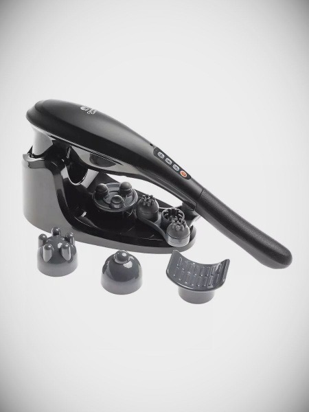 Electric Handheld Body Massager - Black