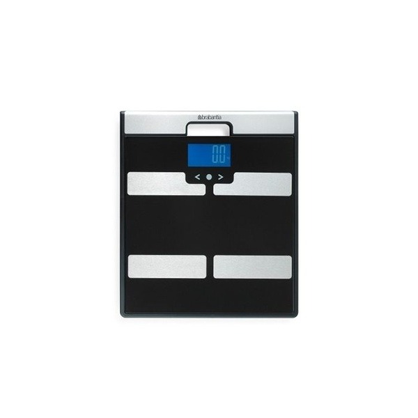Brabantia Black Bathroom Scale with Weight Tracking