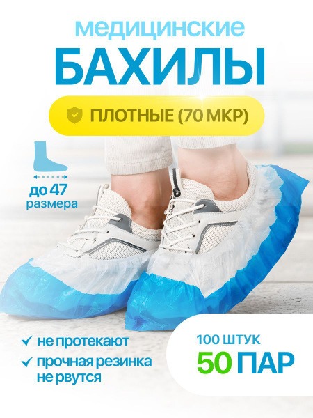 Heavy-Duty Disposable Shoe Covers (100 Count)