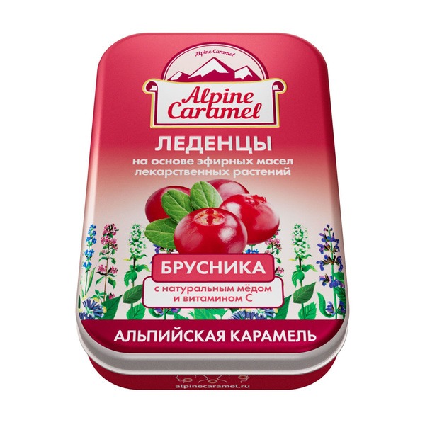 Alpine Cranberry Caramel Candies with Vitamin C