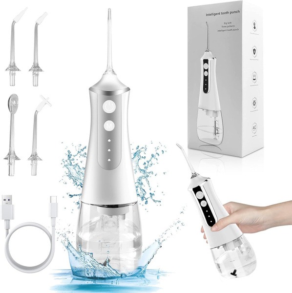 Wireless Water Flosser: 8 Tips, 5 Modes + Free Travel Case