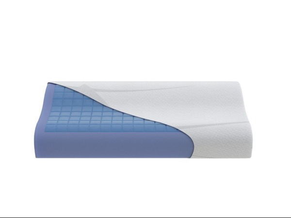 Flow Ergo Cooling Gel Orthopedic Pillow with Roll