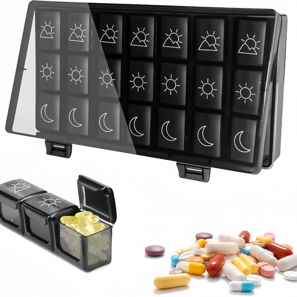 Portable Black Pill Case