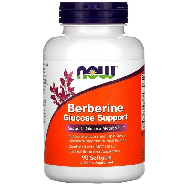 NOW Berberine 90 Capsules: Blood Sugar Support