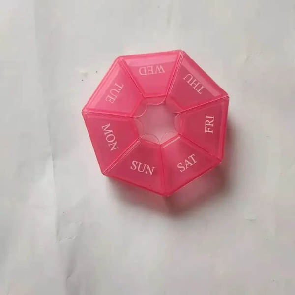 7-Day Pill Organizer: Portable Plastic Pill Box