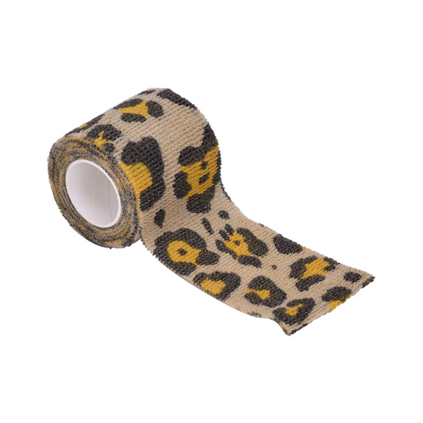 Self-Adhesive Leopard Print Tattoo Bandages (24 Pack, 5cm x 1.8m)