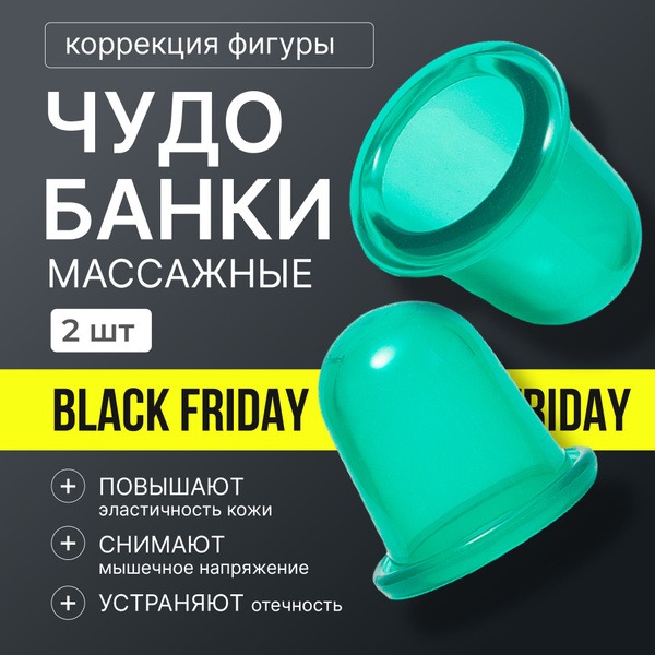 Miracle Cupping Set: 2 Reusable Silicone Cups for Face & Body