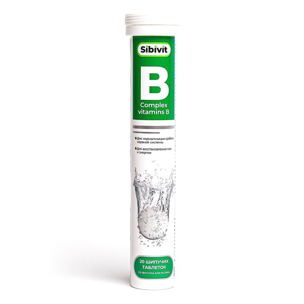 B Vitamins Effervescent Tablets - 20 Count