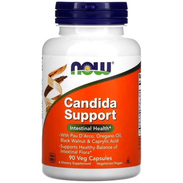 NOW Candida Support: 90 Veggie Caps - Immune & Gut Health